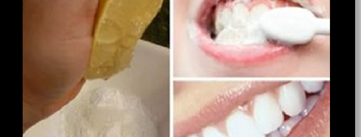 limón y bicarbonato de sodio para blanquear los dientes
